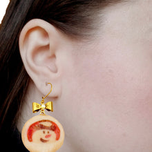 Load image into Gallery viewer, Snowman Sugar Cookie Dangle Earrings - Limited Edition Holiday Collection
