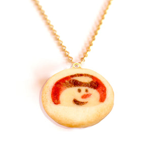 Snowman Sugar Cookie Necklace - Limited Edition Holiday Collection