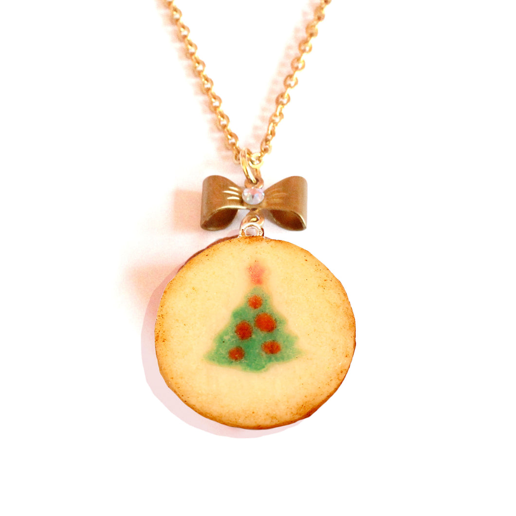 Christmas Tree Sugar Cookie Necklace - Limited Edition Holiday Collection