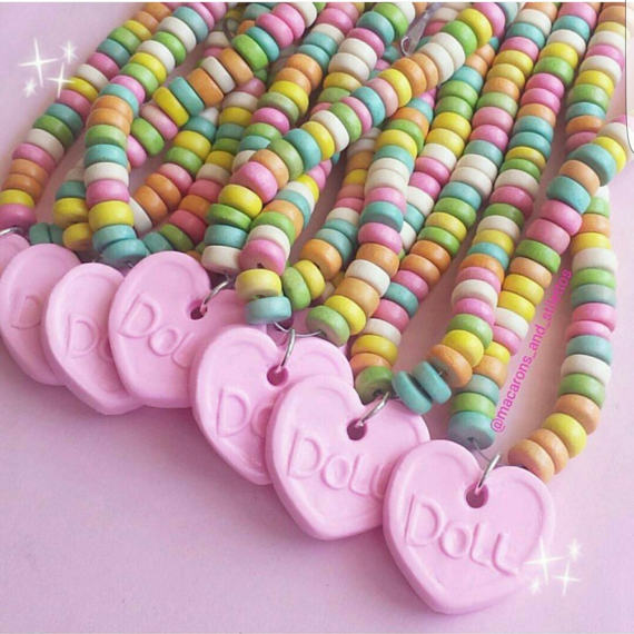 Faux Candy Necklace - Kawaii Candy Choker – Fatally Feminine Designs