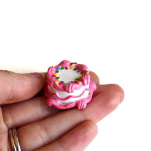 Load image into Gallery viewer, Pink Birthday Cake Pin Brooch
