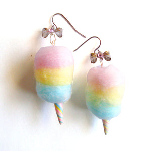 Rainbow Cotton Candy Earrings