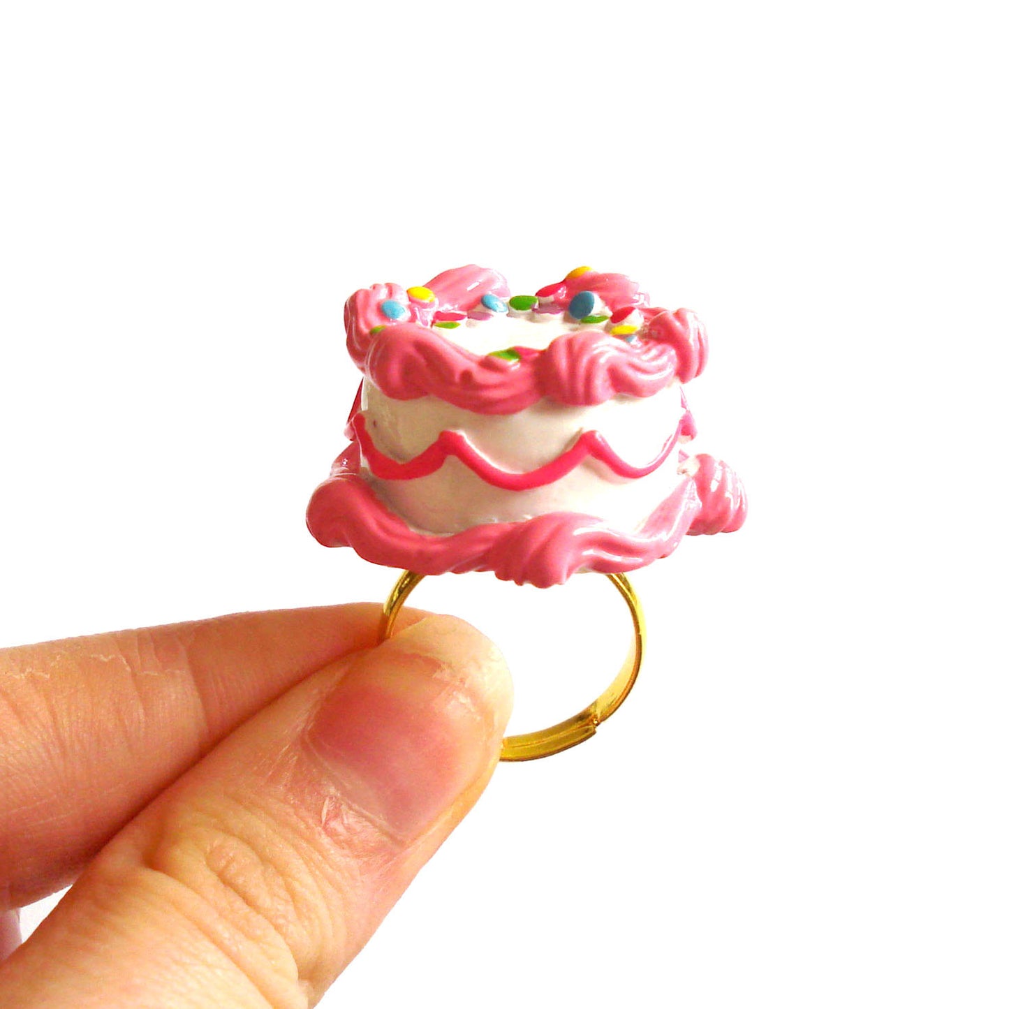 Pink Birthday Cake Ring