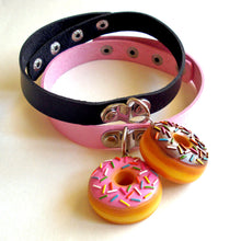 Load image into Gallery viewer, Pink or Chocolate Donut Choker Necklace
