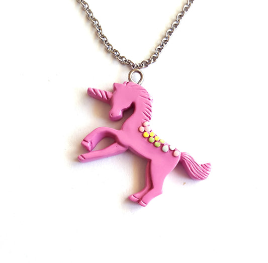 Pastel Purple Unicorn Necklace