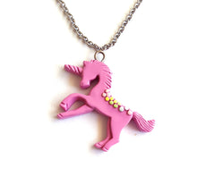 Load image into Gallery viewer, Pastel Purple Unicorn Necklace
