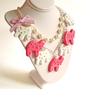 Circus Animal Cookies Necklace Statement Necklace