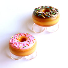 Load image into Gallery viewer, Large Two-finger Donut Ring, Pink or Chocolate
