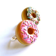 Load image into Gallery viewer, Large Two-finger Donut Ring, Pink or Chocolate
