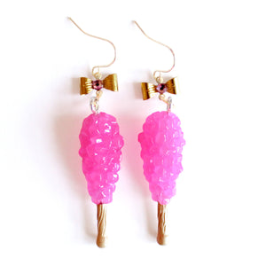 Pink Rock Candy Earrings