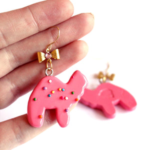 Circus Animal Cookies Earrings with Bows