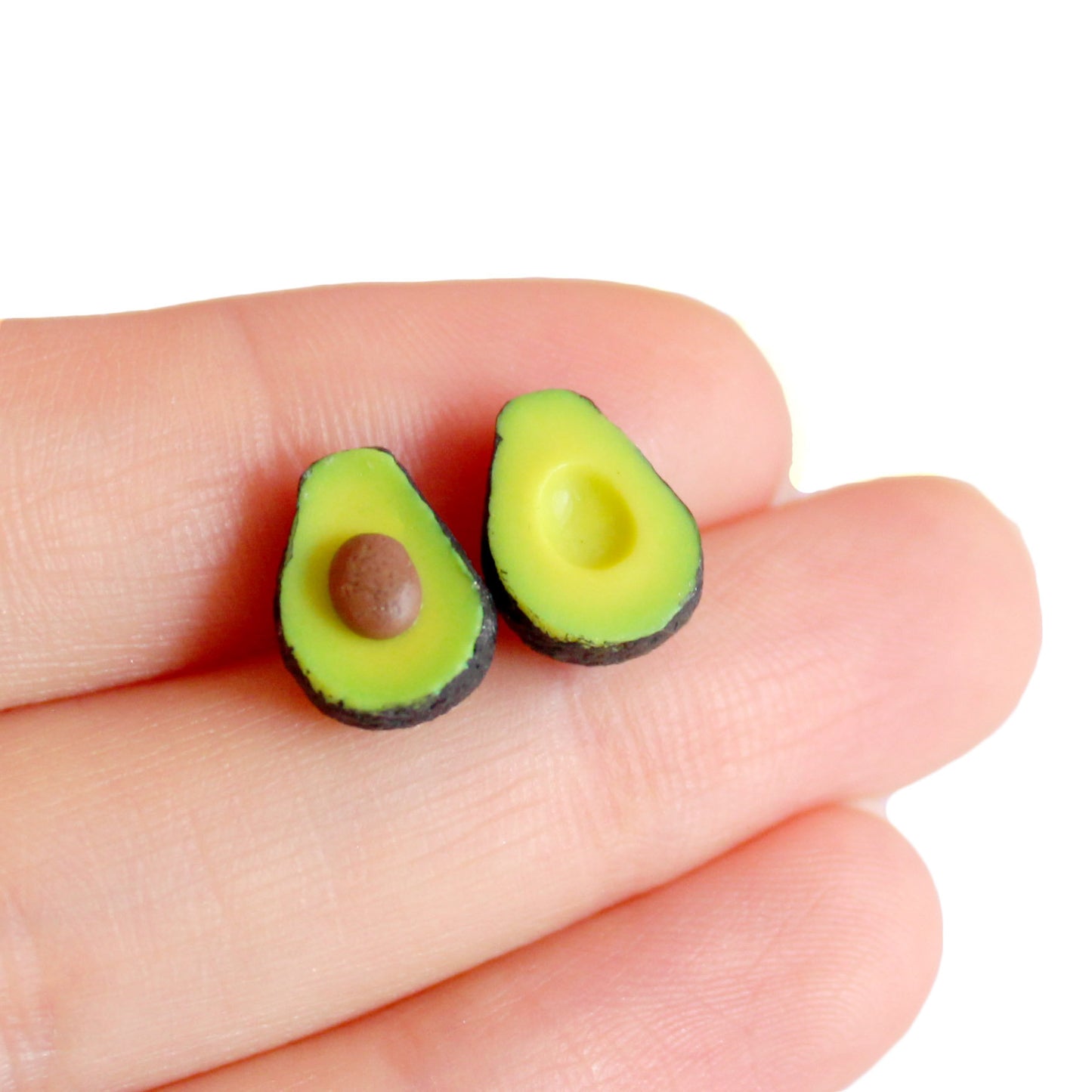 Tiny Avocado Stud Earrings - Fatally Feminine Designs