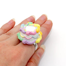 Load image into Gallery viewer, Pastel Rainbow Birthday Cake Ring
