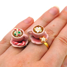 Load image into Gallery viewer, Hot Cocoa Ring Adjustable - Limited Edition Holiday Collection
