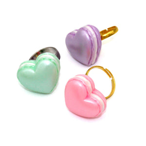 Pastel Heart Macaron Ring - Adjustable - Valentine's Day