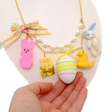 Load image into Gallery viewer, Easter Candy Statement Charm Necklace - Gold or Silver - Limited Edition
