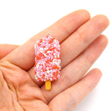 Load image into Gallery viewer, Strawberry Shortcake Popscicle Heart Key Chain or Bag Charm
