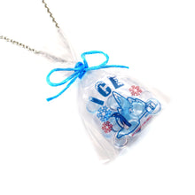 Load image into Gallery viewer, Penguin Ice Bag Necklace, 18&quot; Stainless Steel Chain Necklace - Fatally Feminine Designs
