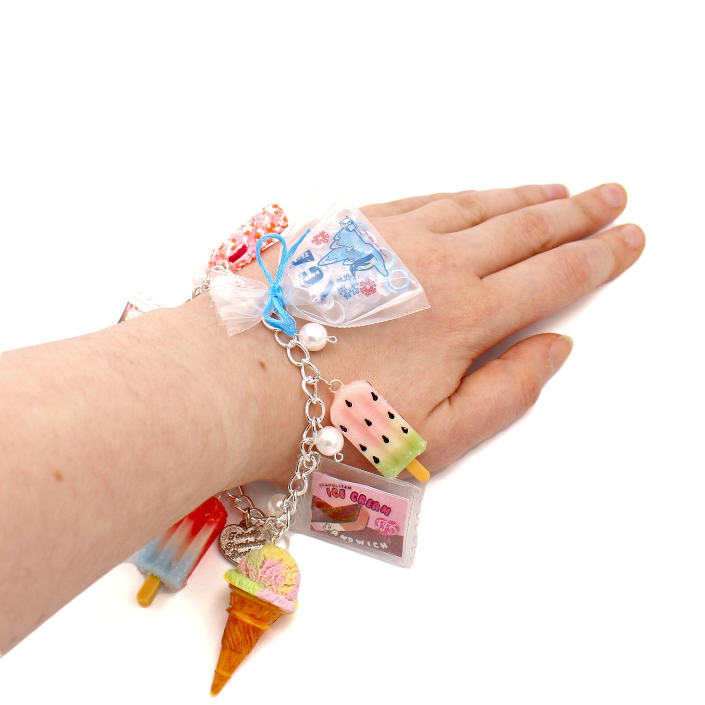 Ice Cream Truck Charm Bracelet - Gold or Silver - Fatally Feminine Designs