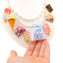 Load image into Gallery viewer, Ice Cream Truck Statement Necklace - Gold or Silver - Fatally Feminine Designs
