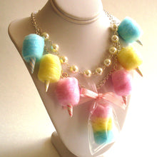 Load image into Gallery viewer, Pastel Cotton Candy Carnival Statement Necklace
