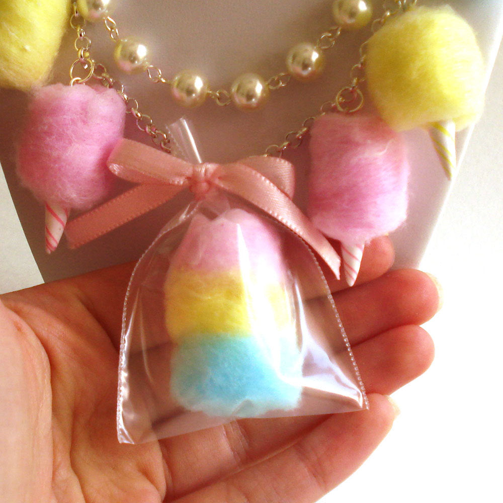 Cotton Candy Necklace Carnival Cotton Candy Statement Necklace
