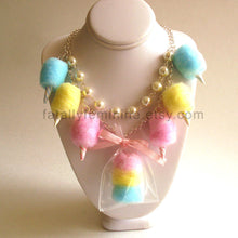 Load image into Gallery viewer, Pastel Cotton Candy Carnival Statement Necklace
