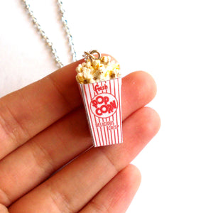 Retro Popcorn Box Necklace