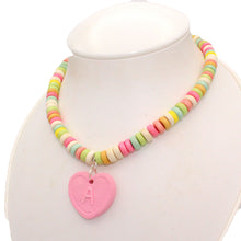 Load image into Gallery viewer, Custom Initial Faux Candy Necklace - Kawaii Candy Choker
