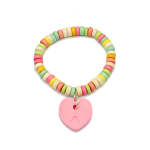 Custom Initial Faux Candy Necklace & Bracelet SET  - Fatally Feminine Designs