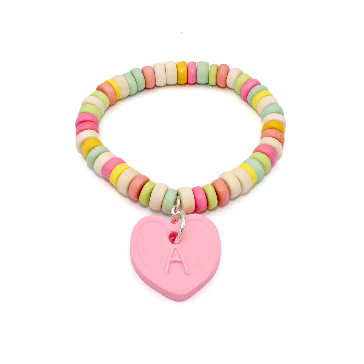 Custom Initial Faux Candy Bracelet - Fatally Feminine Designs