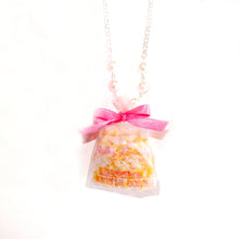 Load image into Gallery viewer, Popcorn Kettle Corn Bag Necklace - Gold or Silver  - Fatally Feminine Designs
