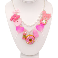 Load image into Gallery viewer, All Pink Candy Statement Necklace
