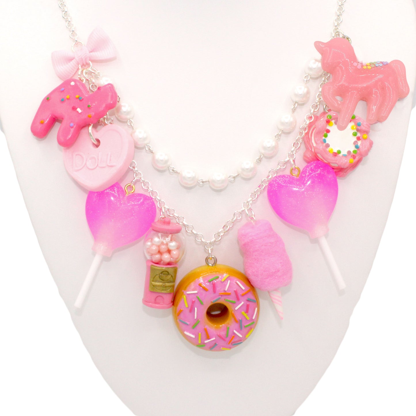 All Pink Candy Statement Necklace