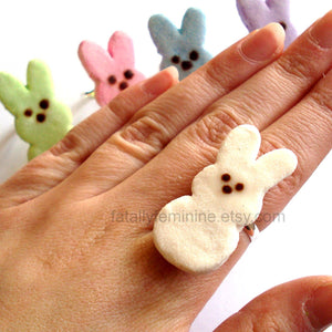 Peeps Marshmallow Bunny Ring