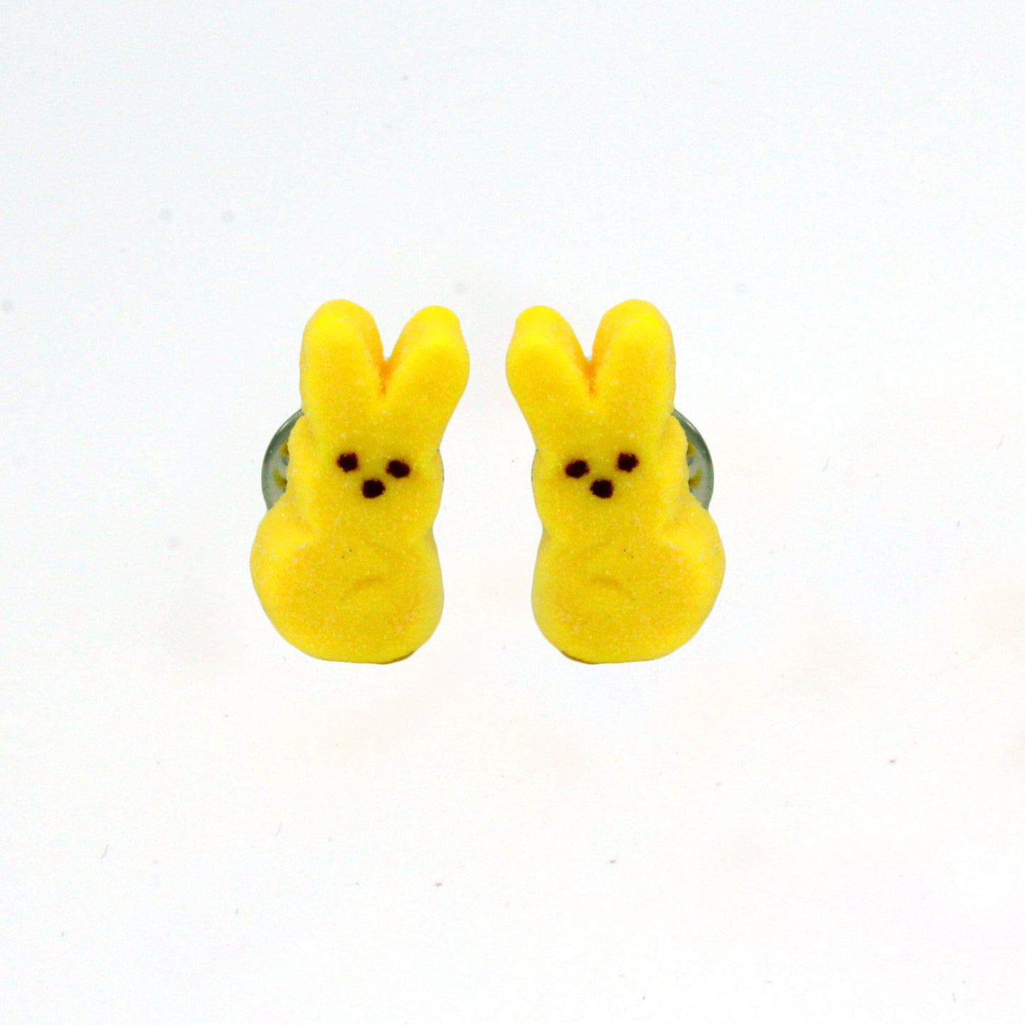 Marshmallow Bunny Stud Earrings - Hypoallergenic Steel - Fatally Feminine Designs