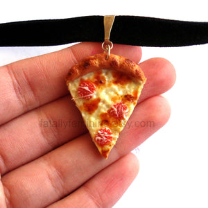 Pepperoni Pizza Choker Necklace