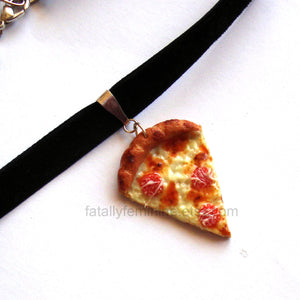 Pepperoni Pizza Choker Necklace