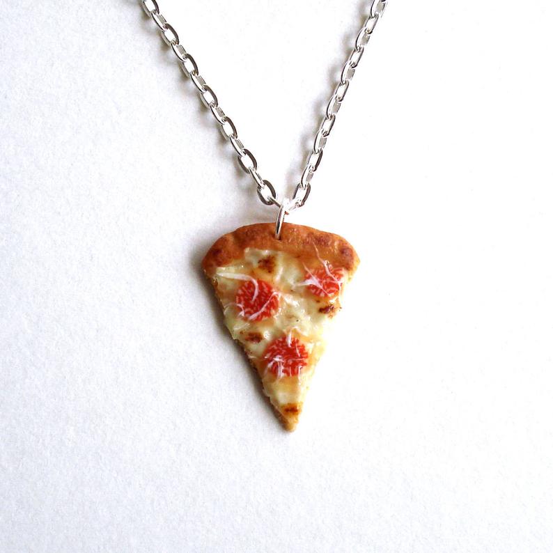 Pepperoni Pizza Necklace