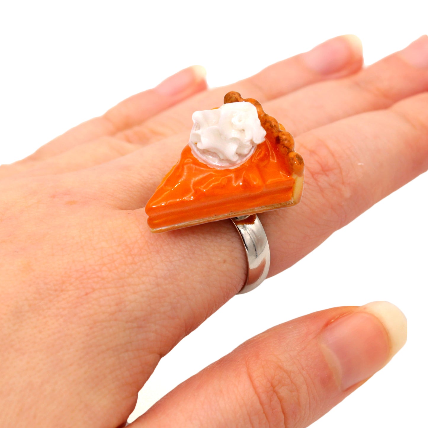 Autumn Statement Ring Pumpkin Pie Adjustable Size Fatally Feminine Designs