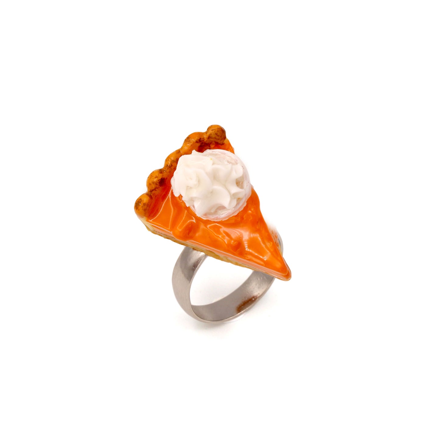 Autumn Statement Ring Pumpkin Pie Adjustable Size Fatally Feminine Designs